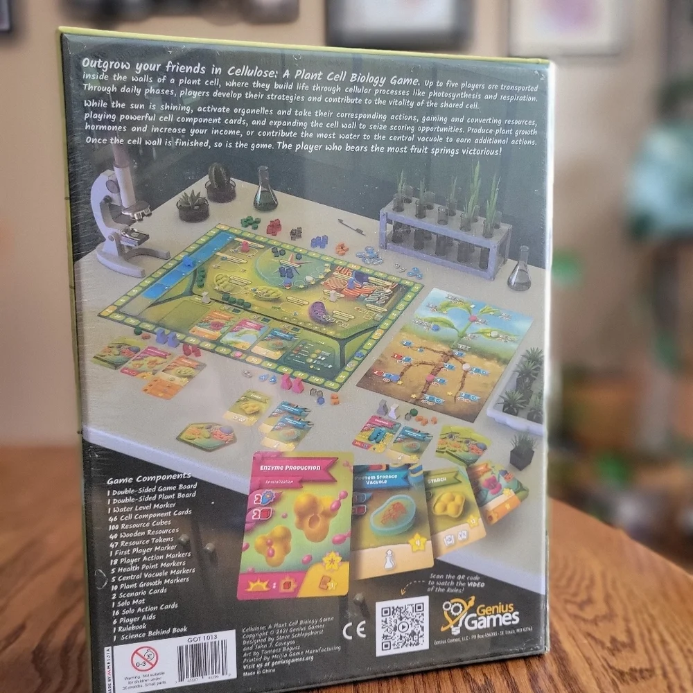 NWT Genius Games Cellulose: A Plant Cell Biology Worker Placement Board Game - Picture 5 of 7
